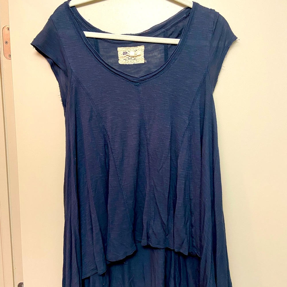 Anthropologie Navy Blue Shirt